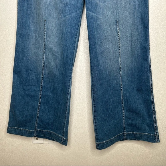 NWT Spanx Seamed Front Wide Leg Jean in Vintage Indigo 1X - Picture 5 of 16